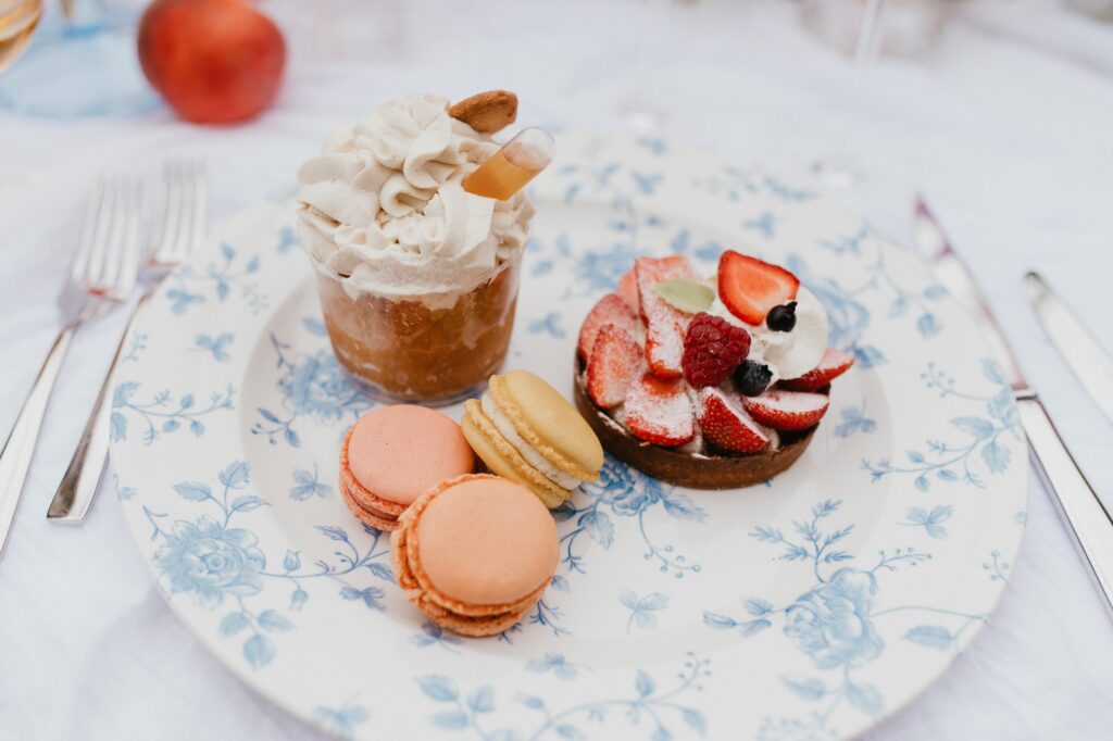 Dessert ideas for a french chateau wedding. 