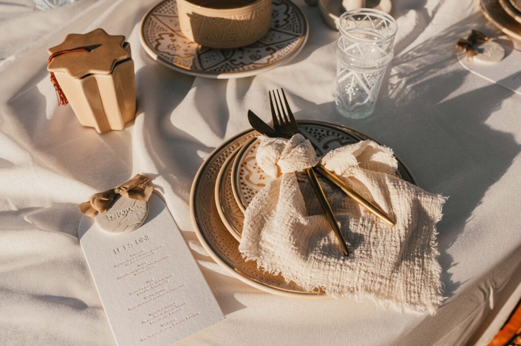 Desert wedding elopement breakfast table inspiration.