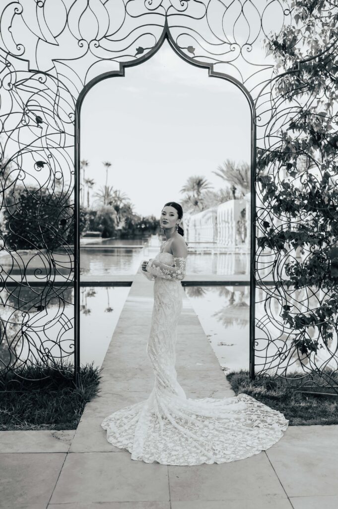 Destination wedding at Palais Namaskar in Marrakech Morocco.