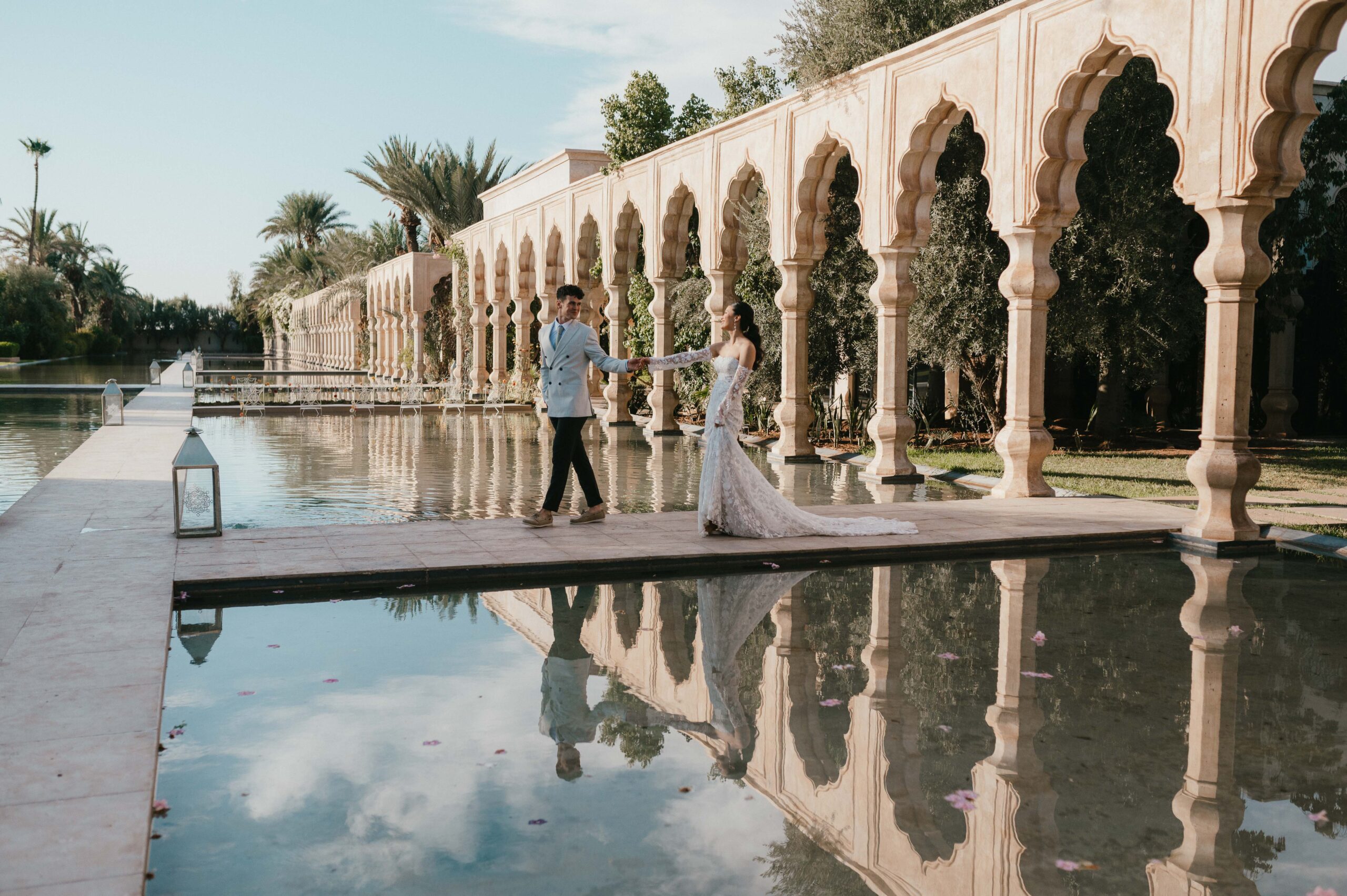 Destination wedding photography inspiration at Palais Namaskar Marrakech.