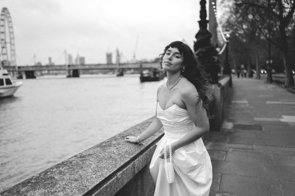 London editorial bridal portrait by Sarah Hurja Photography. 