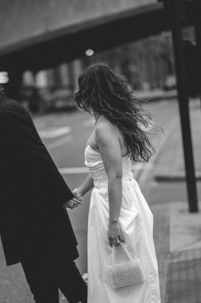 London editorial blurry wedding photography by Sarah Hurja. 